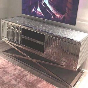 Crushed Diamond Venice TV Unit - 150x40x52